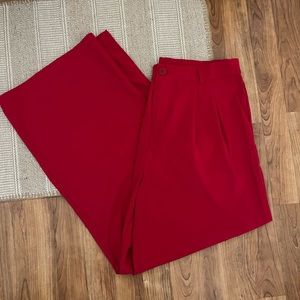 Red dress pants